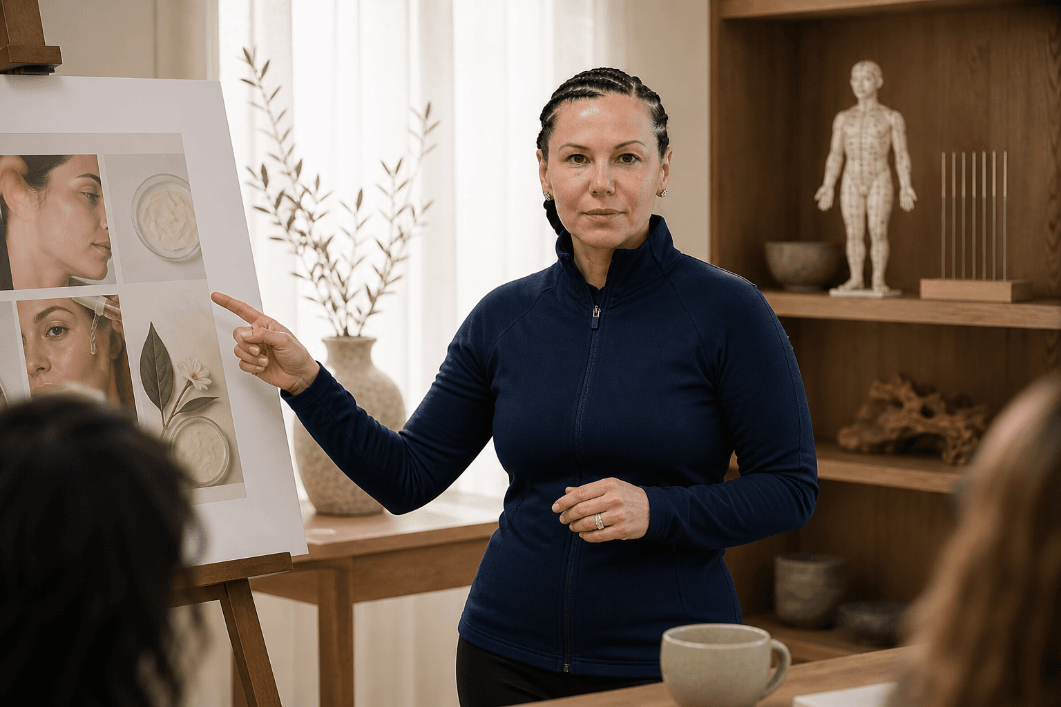 Federica Mingotti, L.Ac., presenting the Understanding Your Skin workshop at No.303 in Richmond