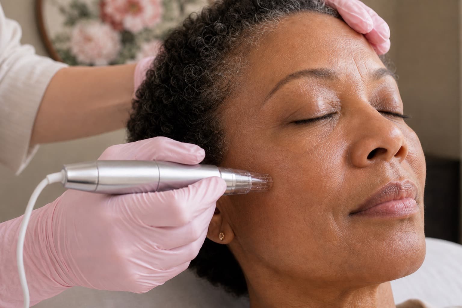 Mid-pathway microneedling during Phase 3 remodeling