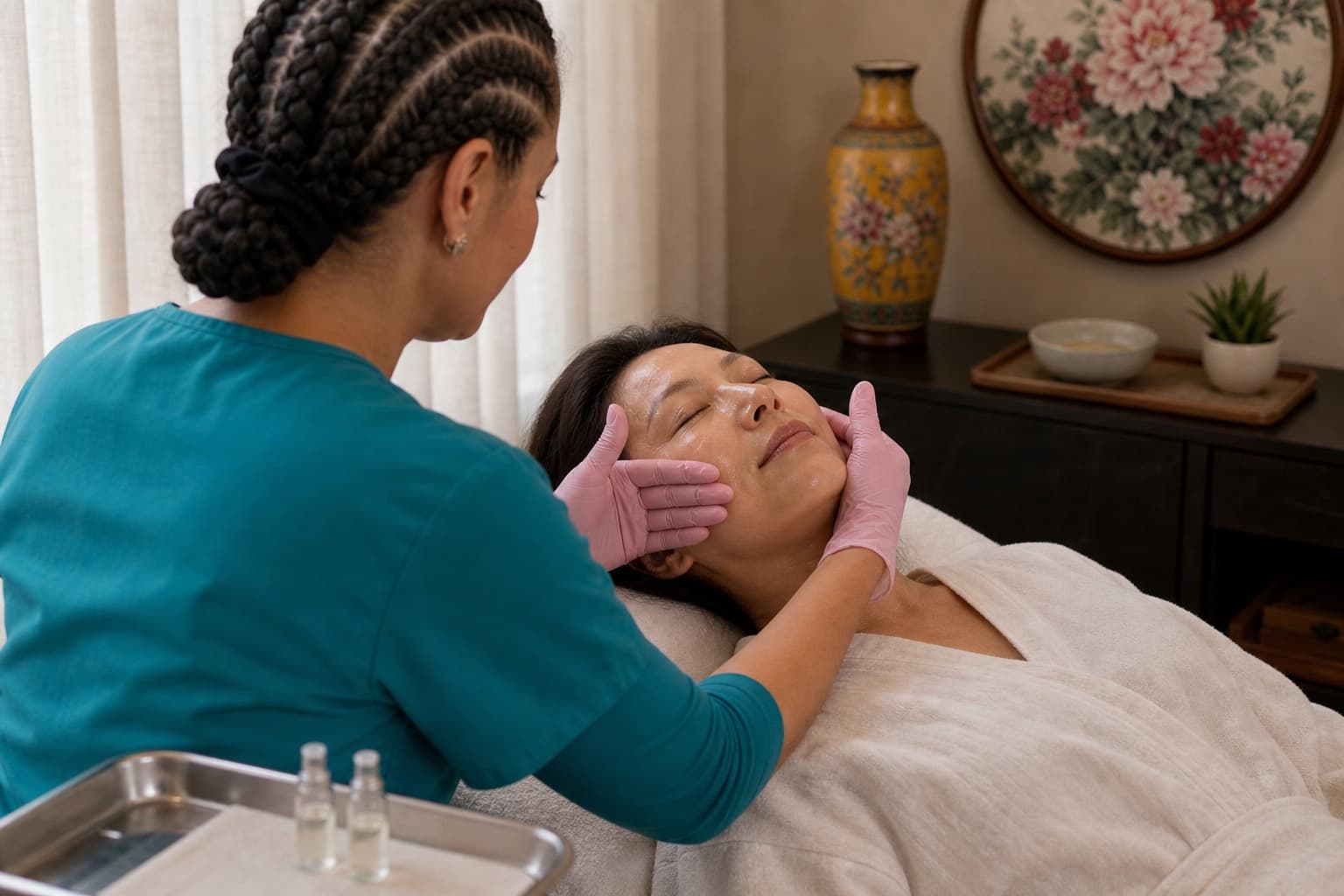Closing facial care at the end of the five-phase pathway
