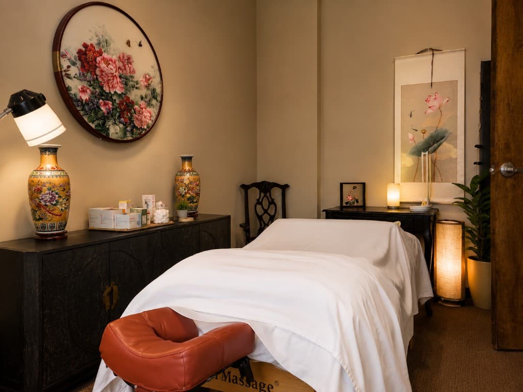 Treatment room at Wen Acupuncture & Wellness