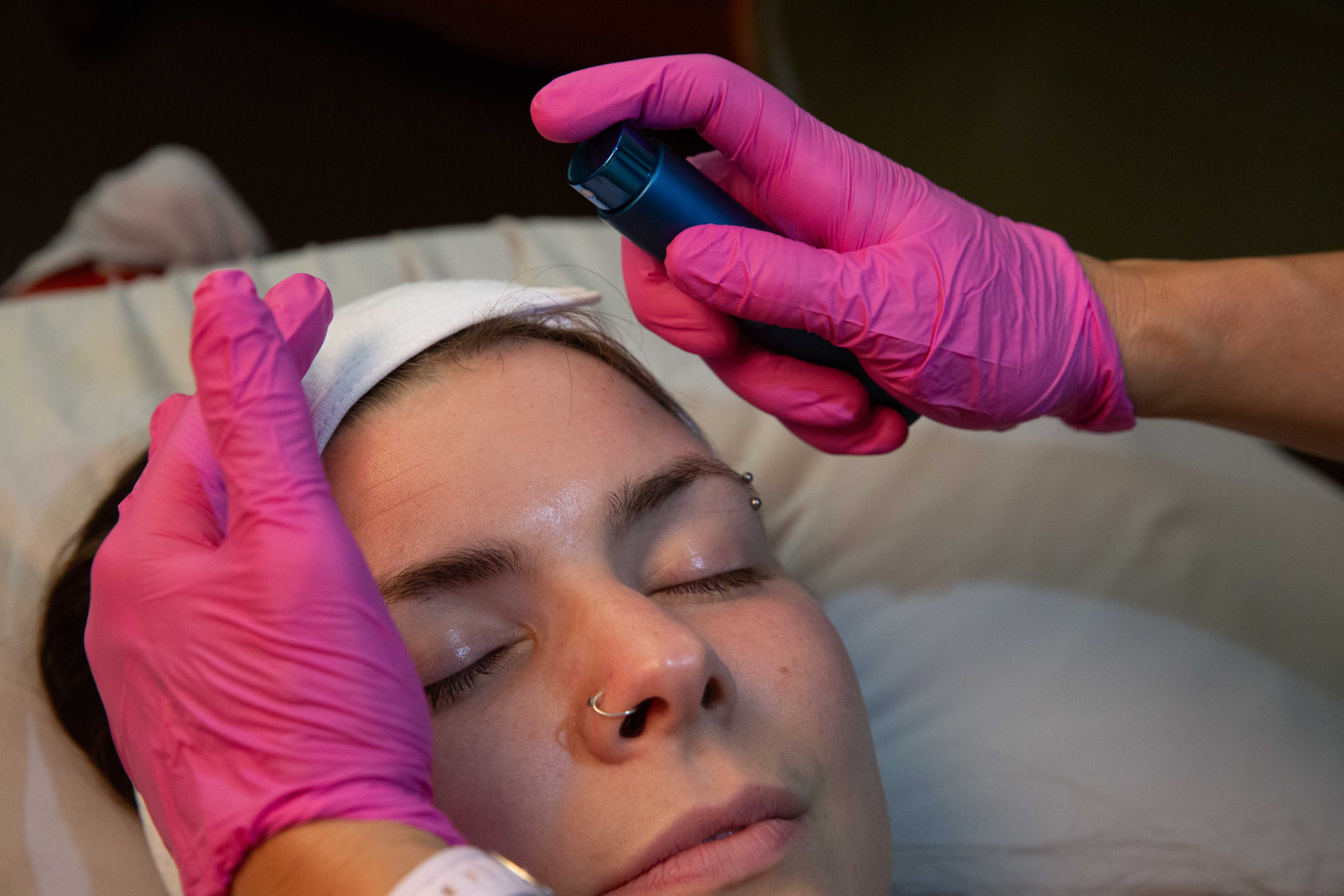 Precision product application during clinical care for a Tuckahoe patient